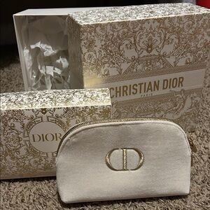 Dior Cream Velvet Makeup Pouch